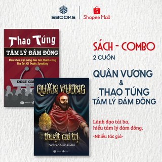 Sách - Combo 2 Cuốn: Quân Vương + Thao Túng Tâm Lý Đám Đông - SBOOKS