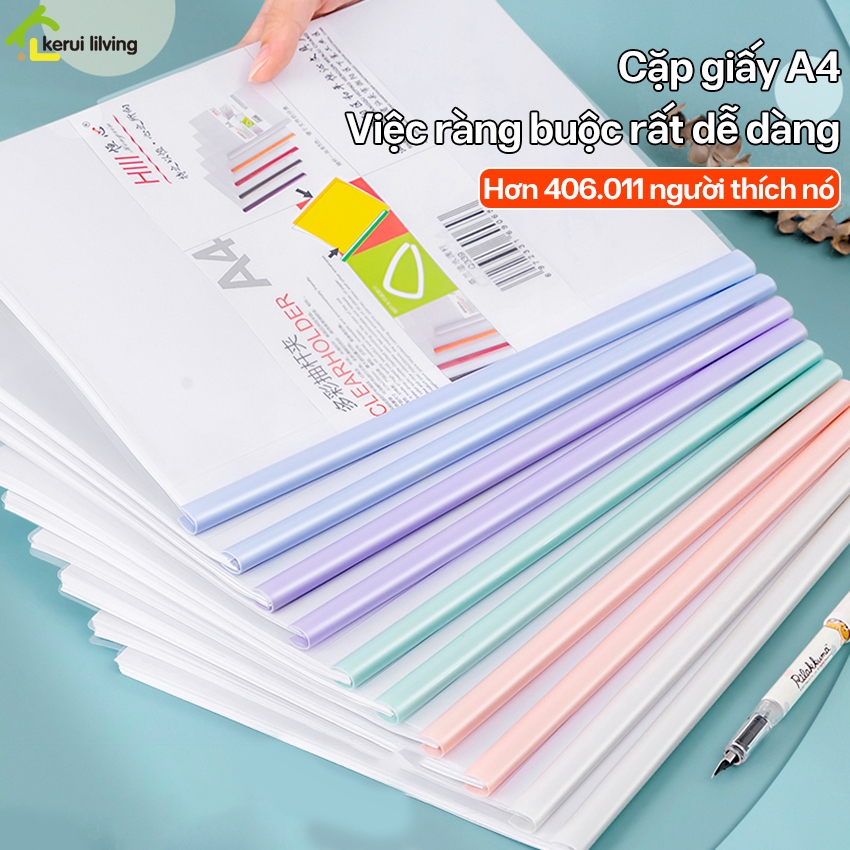 bìa kẹp rút gáy a4 làm từ nhựa pvc PIKUP, kẹp giấy a4, kẹp giấy a4 ...