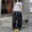 Quần Dù Parachute Ống Rộng Túi Hộp GODMOTHER Quần Jogger Unisex Dây Rút Form Rộng Năng Động Phá Cách