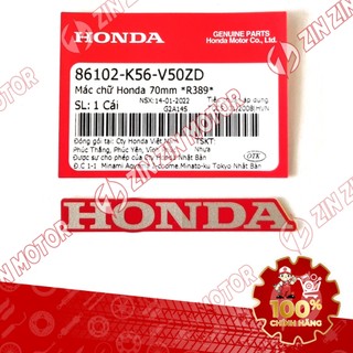 Tem Chữ 70mm Dán Mu Rùa Ốp Đuôi Đèn Sau Winner X V2 2019+ 86102-K56-V50ZA, 86102-K2P-V10ZA Chính Hãng - ZZM