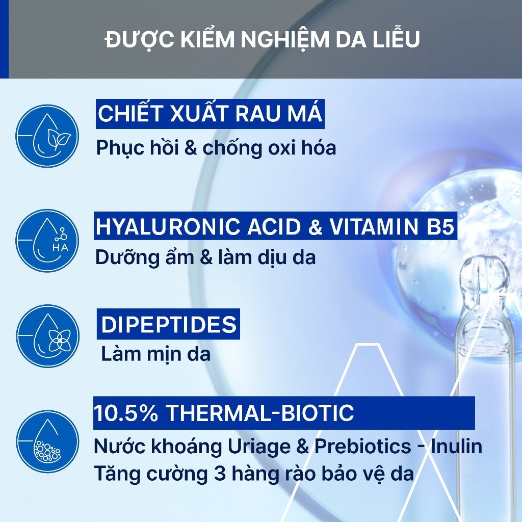 [BẢN MỚI] Serum cấp ẩm dưỡng da làm dịu phục hồi ngăn ngừa lão hóa URIAGE BARIÉDERM-CICA DAILY 30ml