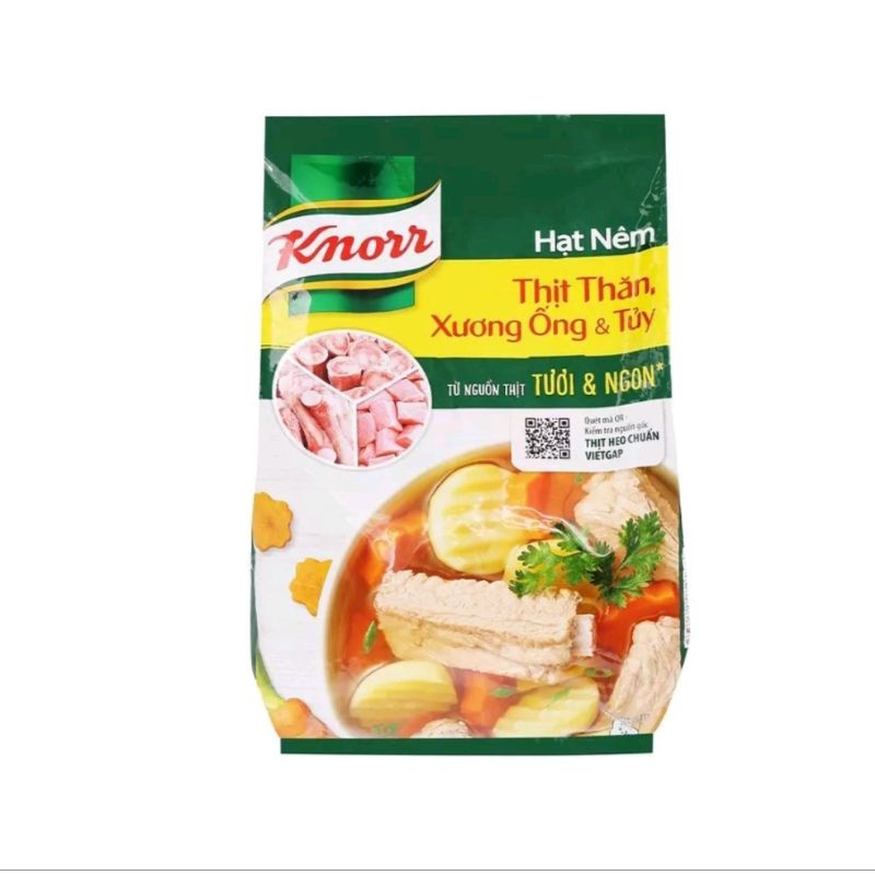 Hạt nêm Knorr Thịt Thăn, Xương Ống & Tủy gói 1,8kg