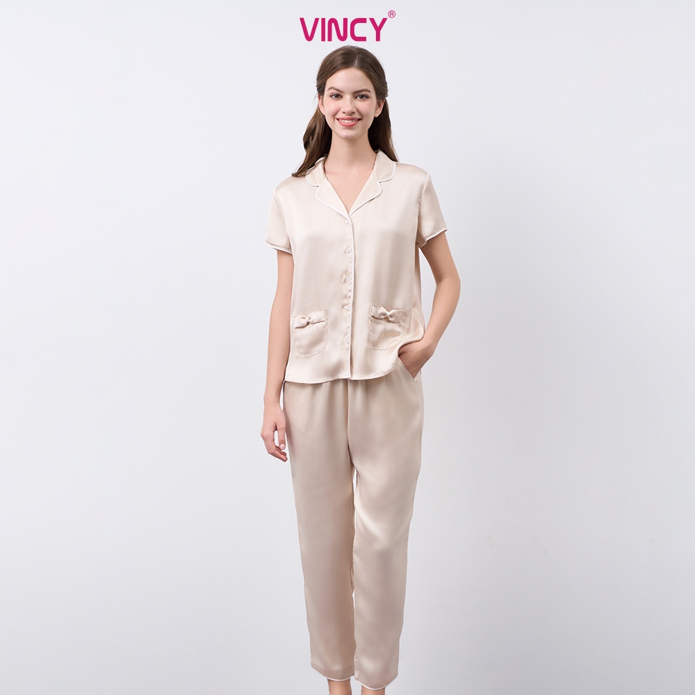 Ảnh Bộ Đồ Satin Dài Nữ Vincy BSD034W11 2