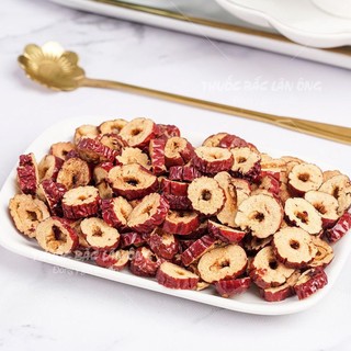 Táo đỏ thái lát 1kg, táo đỏ Hàn Quốc sấy giòn, không vụn, dùng pha trà, ăn vặt, nấu chè, chưng yến