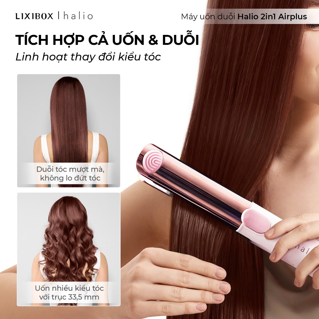 Máy Uốn Duỗi Tạo Kiểu Halio 2 In 1 Airplus Hair Styler