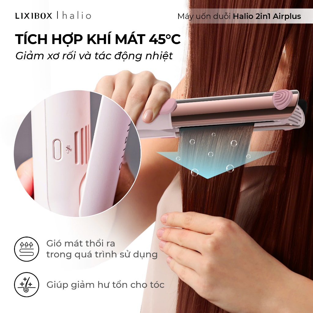 [SPLIVE] Máy Uốn Duỗi Tạo Kiểu Halio 2 In 1 Airplus Hair Styler