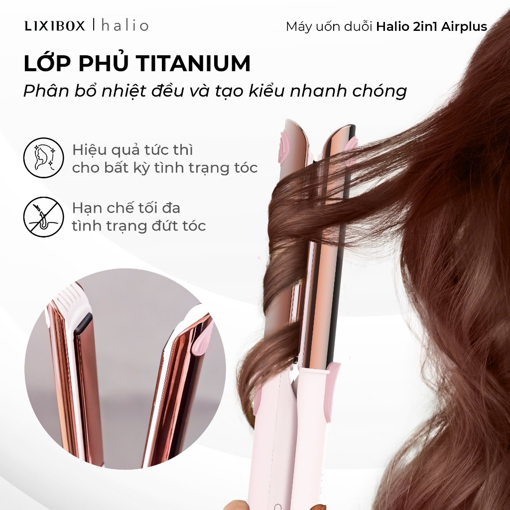 [SPLIVE] Máy Uốn Duỗi Tạo Kiểu Halio 2 In 1 Airplus Hair Styler