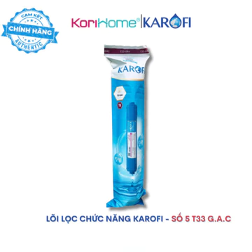 Lõi chức năng T33 K Karofi (Lõi số 5) than hoạt tính gáo dừa tạo vị ngọt tự nhiên cho nước