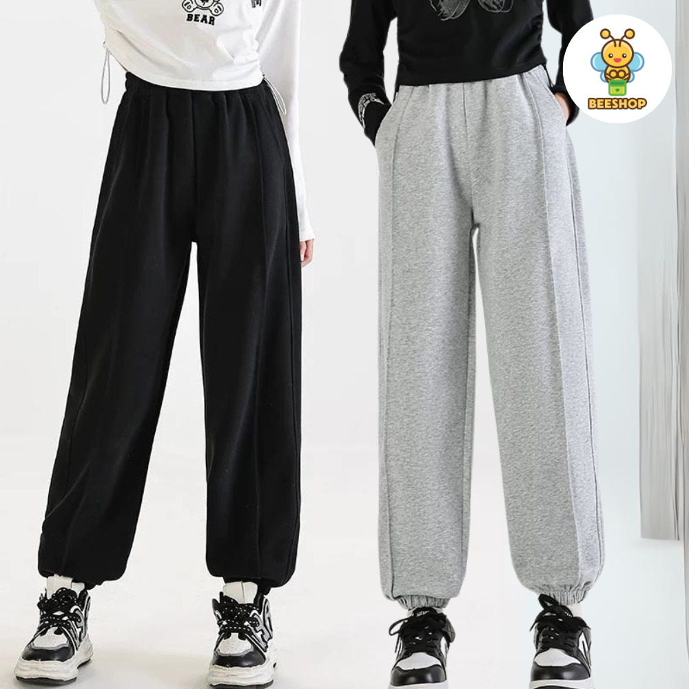 Quần nỉ bo gấu cho bé gái size đại BEESHOP D25007