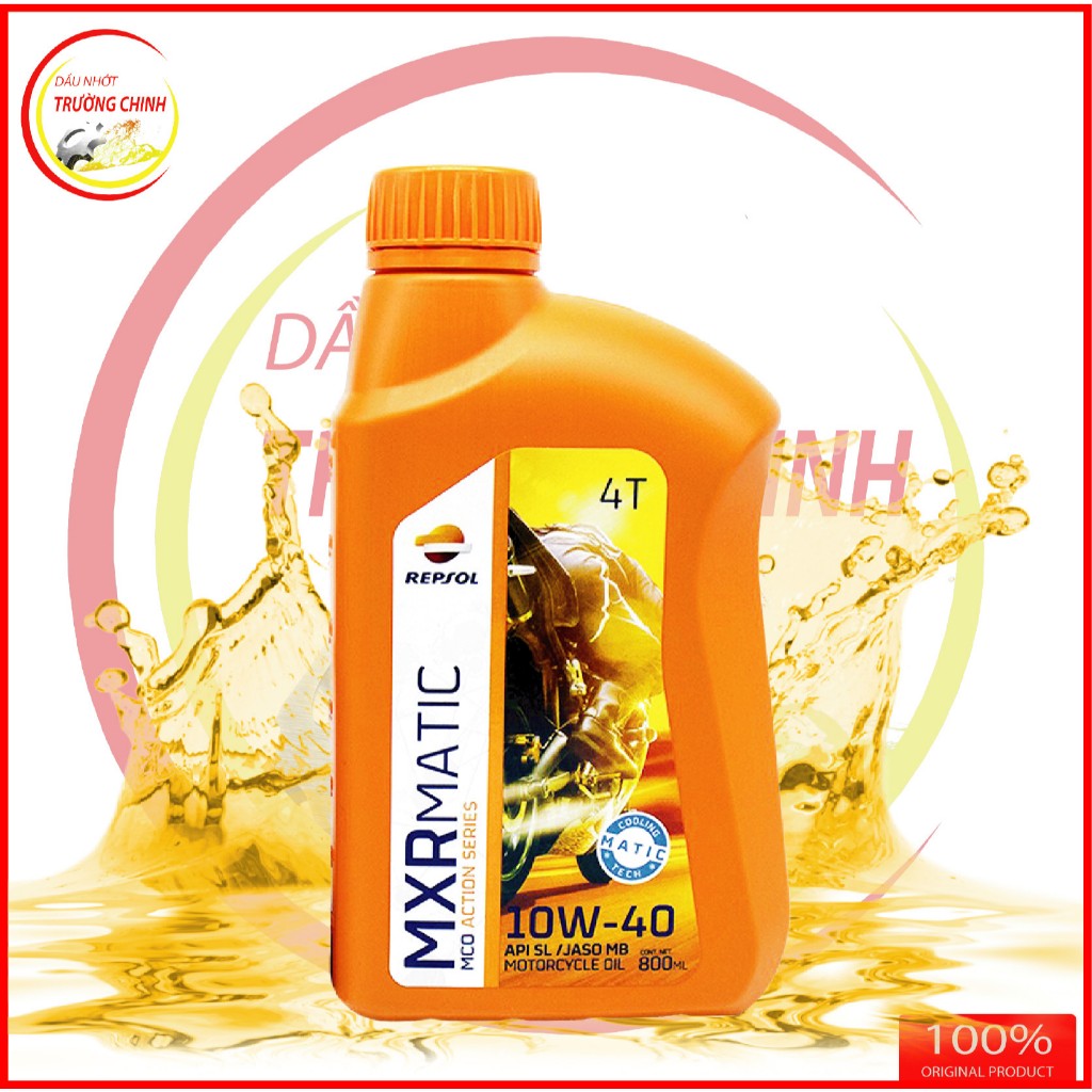 Nhớt Repsol Matic 4T 10W30,10W40 MB 800ML dành cho xe ga | Shopee Việt Nam