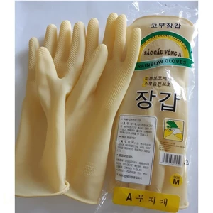 COMBO (2-5-10 ĐÔI) Găng tay cao su Sắc Cầu Vồng dài 29cm size M, S, găng tay rửa bát, rửa chén, vệ sinh
