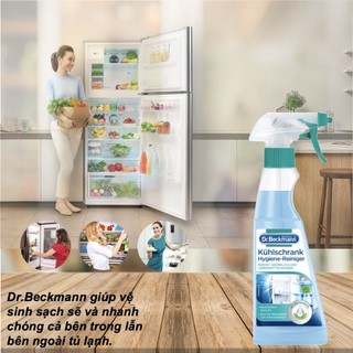 Dung dịch vệ sinh tủ lạnh DR BECKMANN 250ml khử khuẩn, khử mùi của Đức