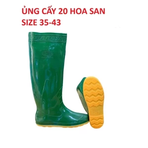 Ủng đi cấy ngắn Hoa San size 35-43, ủng làm vườn, ủng lội nước chống nước bảo hộ lao động