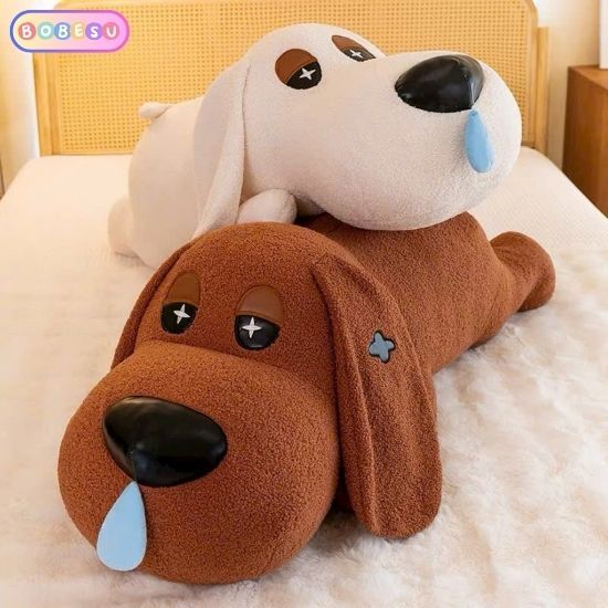 Gấu Ôm Con Chó Nằm Ngủ Chảy Nước Mũi [ Kéo Rút Chậm ] Gấu Bông Con Chó Dùng Để Ôm Hay Tựa Chất Liệu Lông Cao Cấp