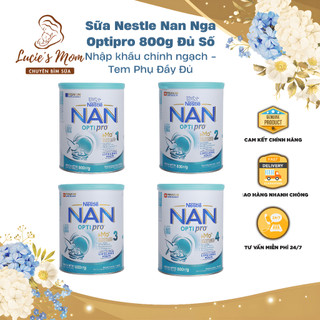 [Date Mới] Sữa Nan Nga Chính Hãng Có Tem Phụ Lon 800g Số 1,2,3,4 - Sữa Bột Công Thức Lon 800g