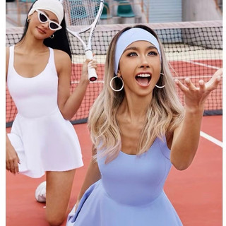 Bộ đồ thể thao nữ pickleball chân váy kiểu đan lưng cao câp,mịn mát thấm hút mồ hôi,chân váy xoè liền thân (mã vay02)