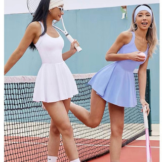 Bộ đồ thể thao nữ pickleball chân váy kiểu đan lưng cao câp,mịn mát thấm hút mồ hôi,chân váy xoè liền thân (mã vay02)