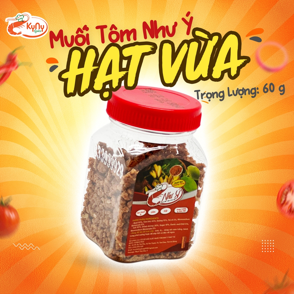 MUỐI TÔM V15 - TRỌNG LƯỢNG 60G - MUỐI TÔM NHƯ Ý
