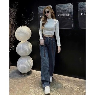 XẢ KHO 49K TRÊN LIVE Áo Thun Trơn Croptop Cổ Tròn Dài Tay Ôm Body Áo Giữ Nhiệt Thu Đông Basic Hàn Quốc Freesize