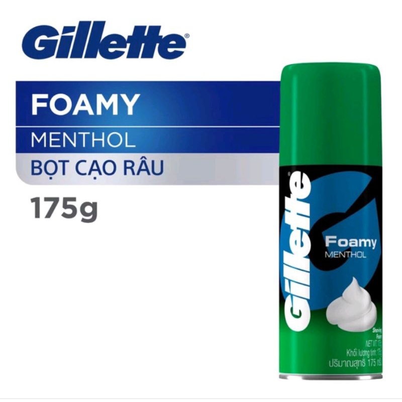Bọt Cạo Râu Gillette Hương Chanh, Hương Bạc Hà 175g