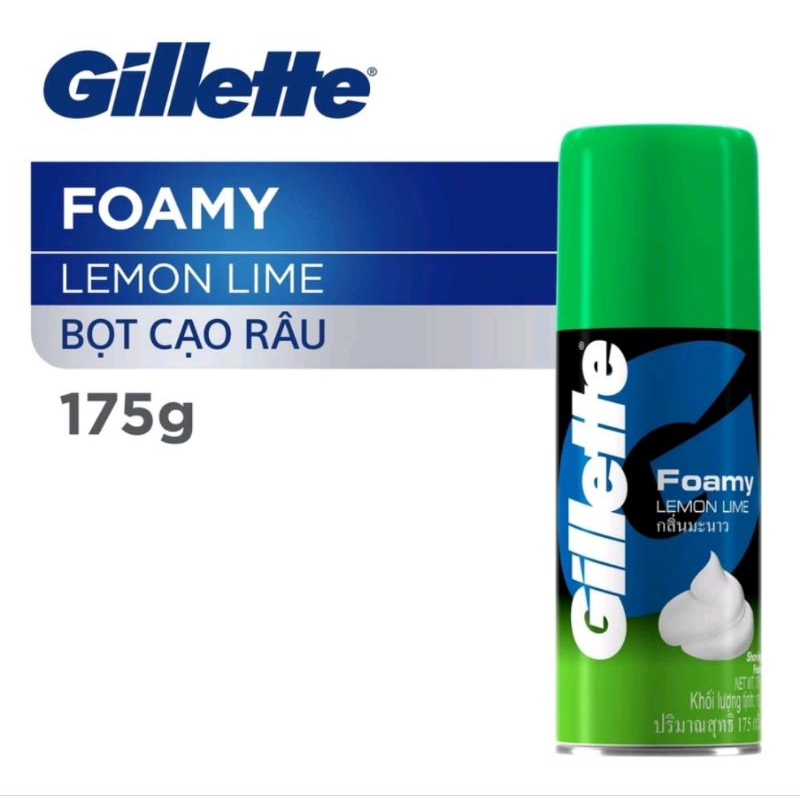 Bọt Cạo Râu Gillette Hương Chanh, Hương Bạc Hà 175g