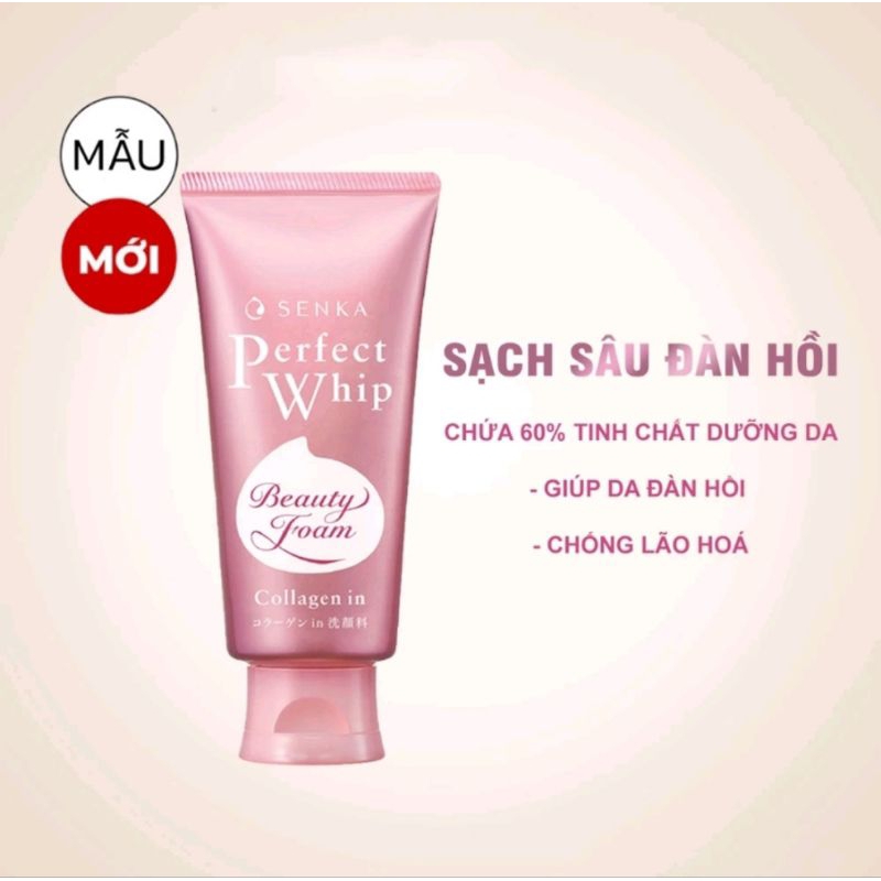 Sữa Rửa Mặt Senka Perfect Whip 100G & 120G