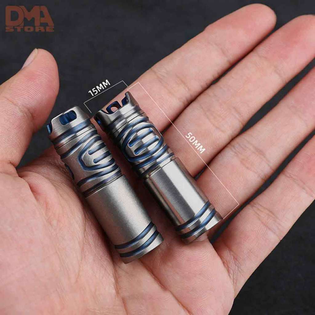 Đèn pin led,đèn rọi dã ngoại bỏ túi mini titan EDC (S05) | Shopee Việt Nam