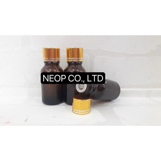 Chai Tinh Dầu 15ml Nắp Nhỏ Giọt Vàng Thân Nâu
