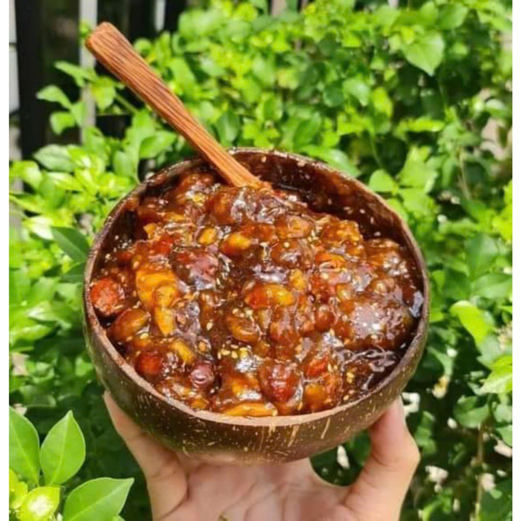 (MÓN TUỔI THƠ) HỦ 1KG ME HẠT CỨNG NGÀO KHÓM ĐẬU PHỘNG MÈ RANG- BÁNH LÁ MƠ SHOP