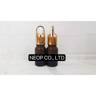 Chai Tinh Dầu 10ml Nắp Quai Bóp Giọt Thủy Tinh Màu Trắng và Màu Nâu_T85