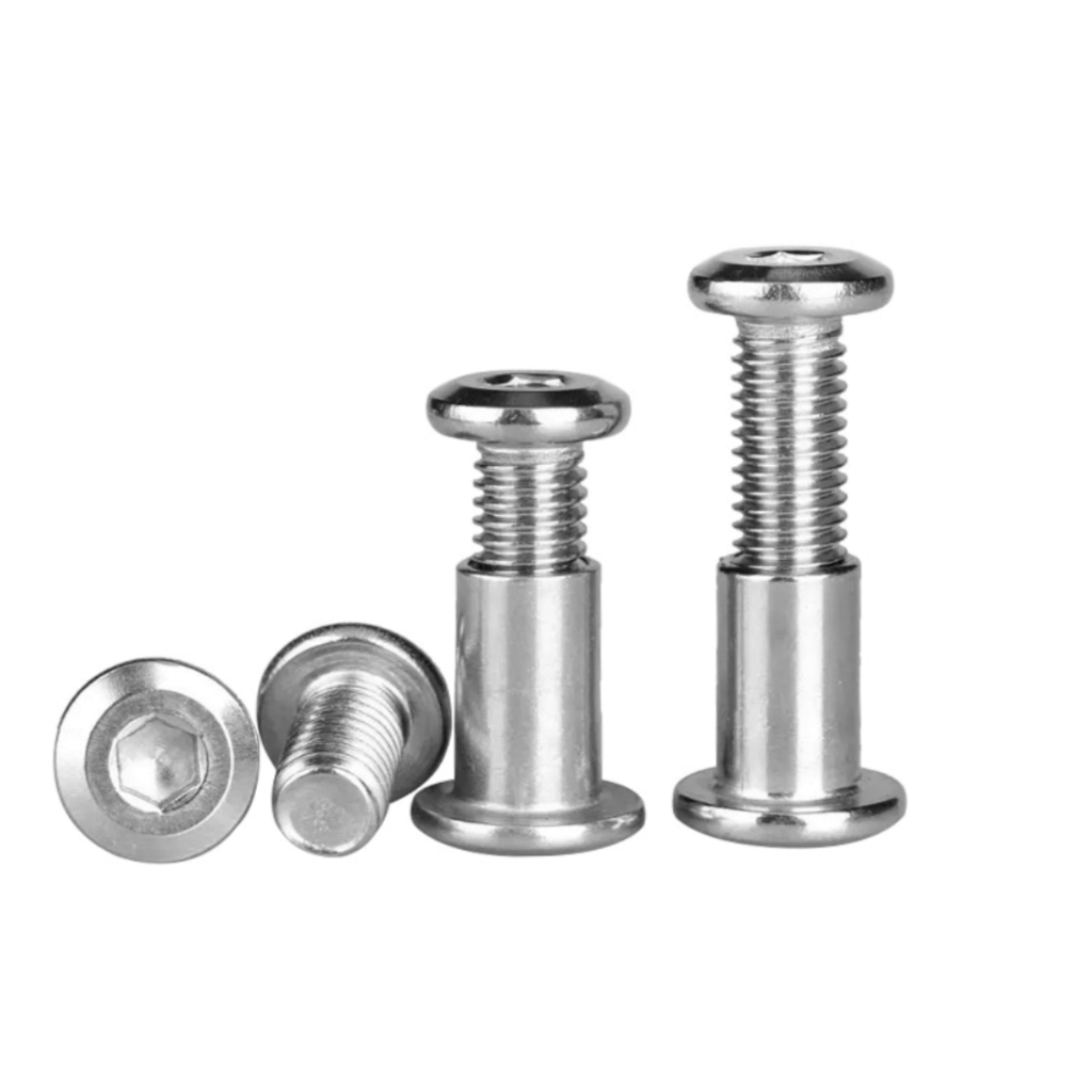 BỘ BULONG LỤC GIÁC CHÌM ĐẦU DẸT INOX 304 VÀ TÁN DÙ INOX 304 _BỊCH 5 BỘ ...