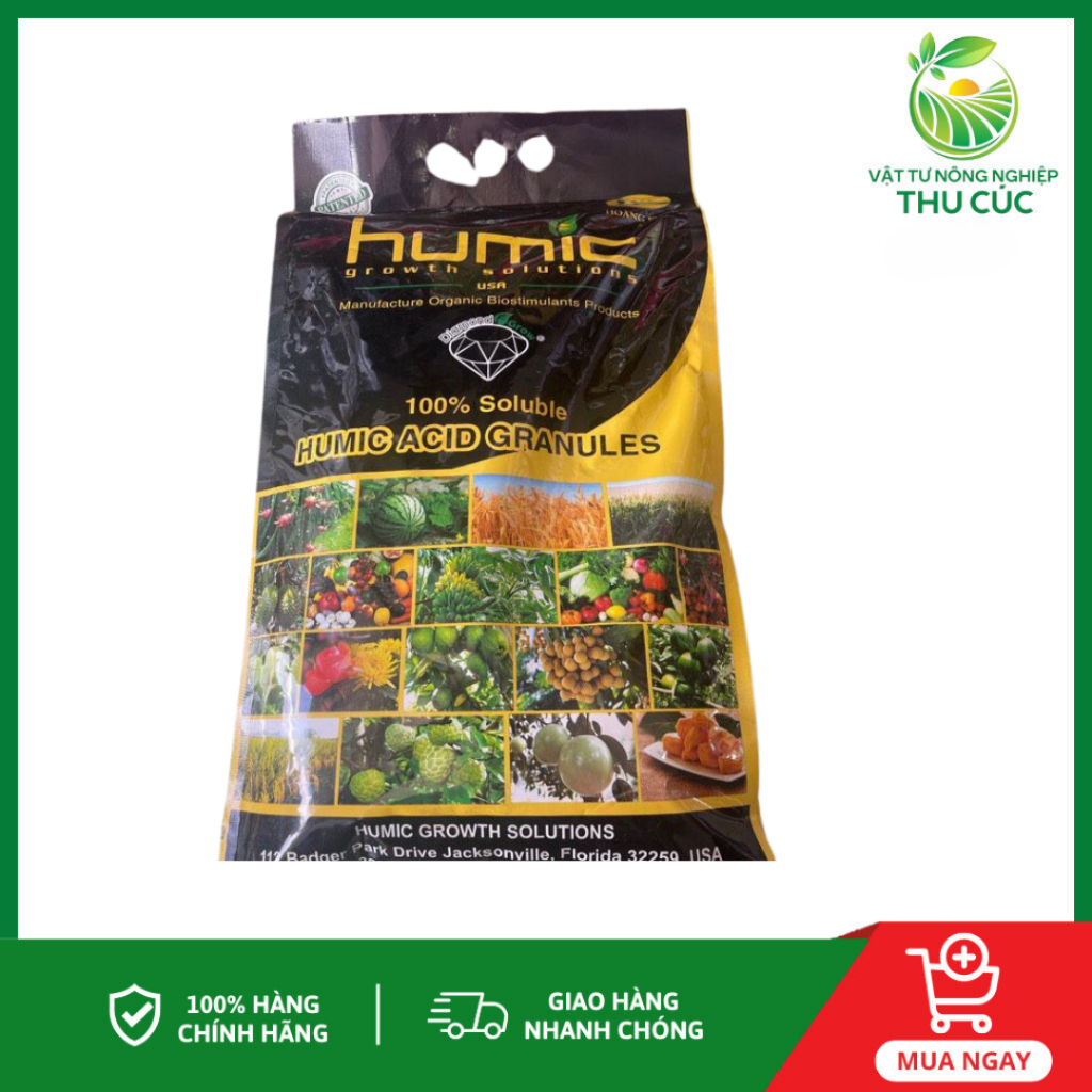 Phân Bón Hữu Cơ sinh học Humic Acid Granules 99% bao 5kg - Humic USA ...