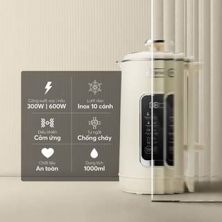 Máy làm sữa hạt Elmich 1L CBE-8650 - 600W- Chống Cháy- 8 chế độ- Hẹn giờ thông minh- Lưỡi dao 3 tầng