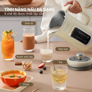 Máy làm sữa hạt Elmich 1L CBE-8650 - 600W- Chống Cháy- 8 chế độ- Hẹn giờ thông minh- Lưỡi dao 3 tầng