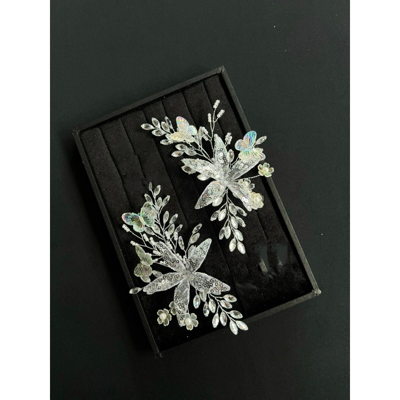 Bộ cài tóc cô dâu xinh đơn giản cho các dâu mùa cưới MM109