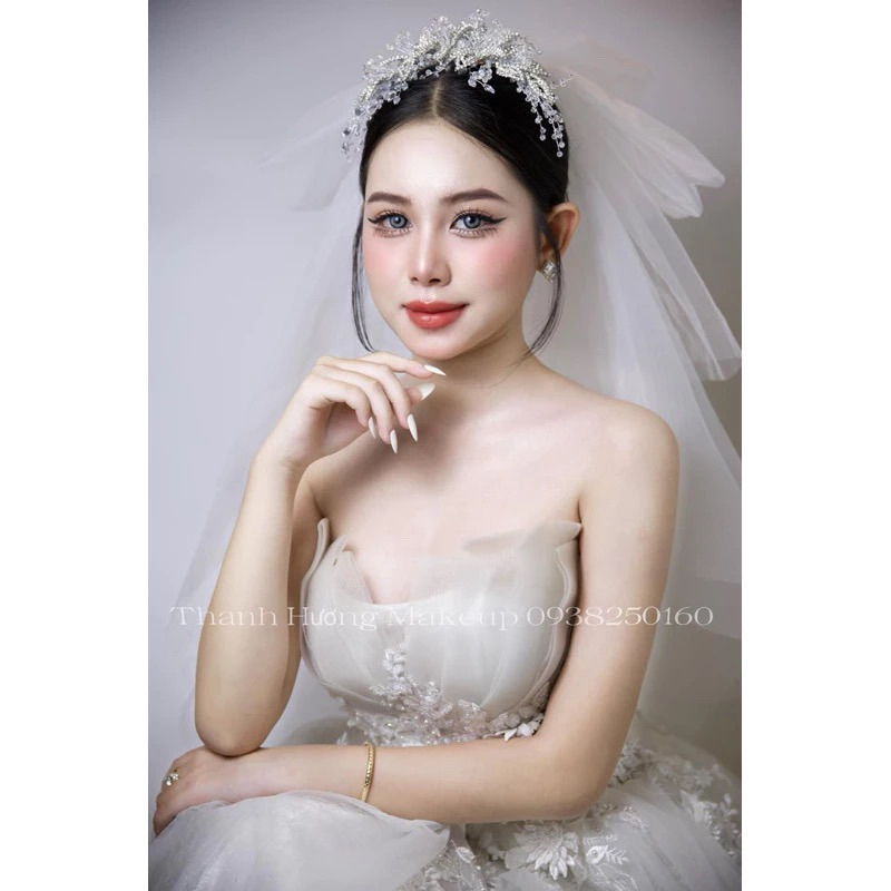 Cài tóc cô hoa hoa đá mẫu mới MM110