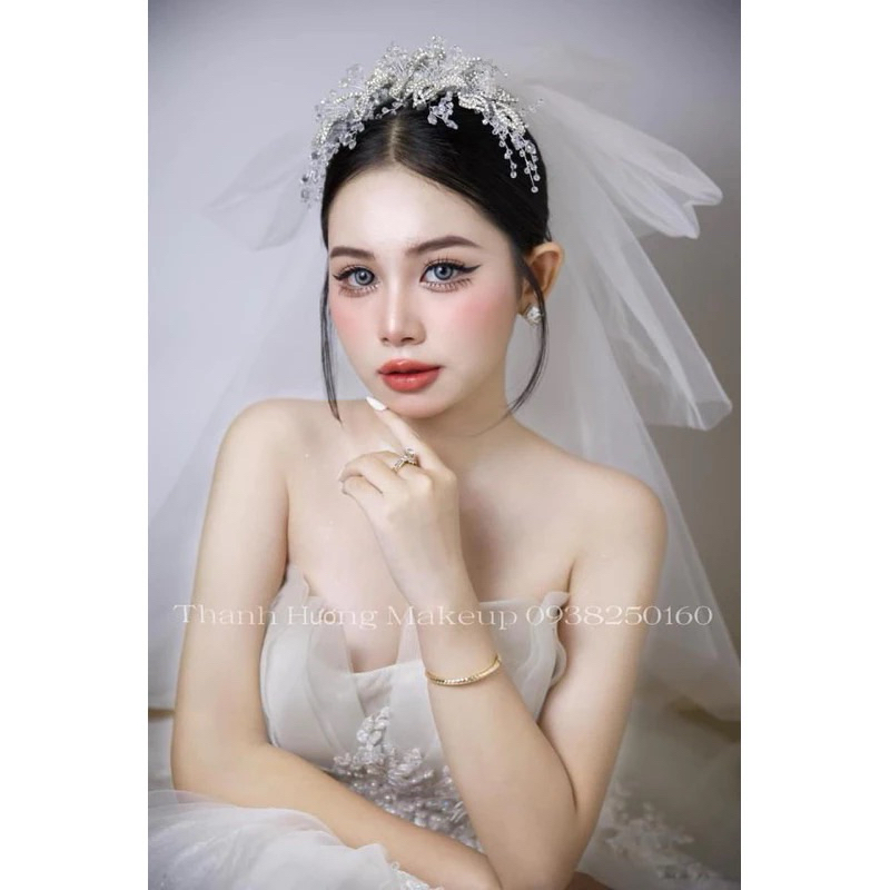 Cài tóc cô hoa hoa đá mẫu mới MM110