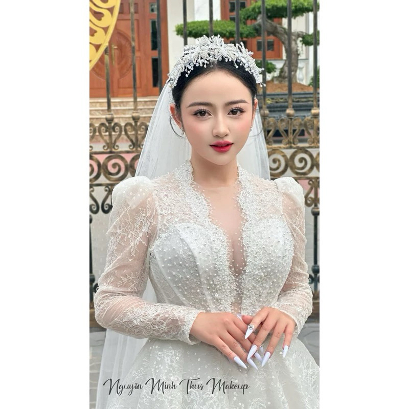 Cài tóc cô hoa hoa đá mẫu mới MM110