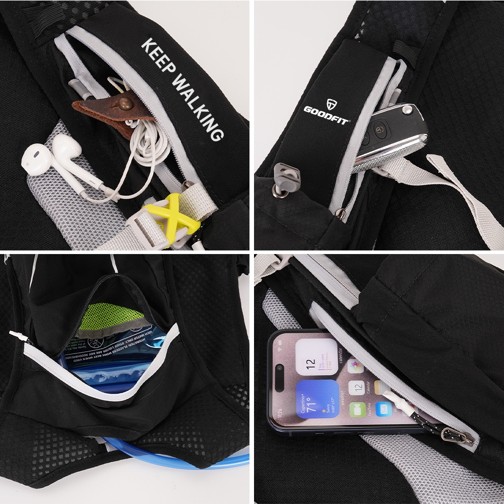 Vest nước, balo chạy bộ, đạp xe, leo núi dã ngoại thể thao Goodfit GF303RV
