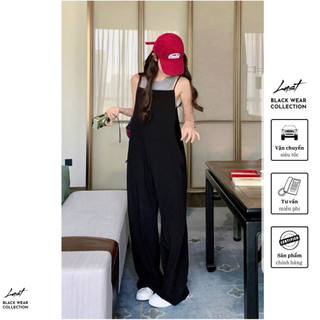 Set yếm quần dáng rộng dây mảnh phối áo ba lỗ trẻ trung LUST chất liệu dày dặn Y626