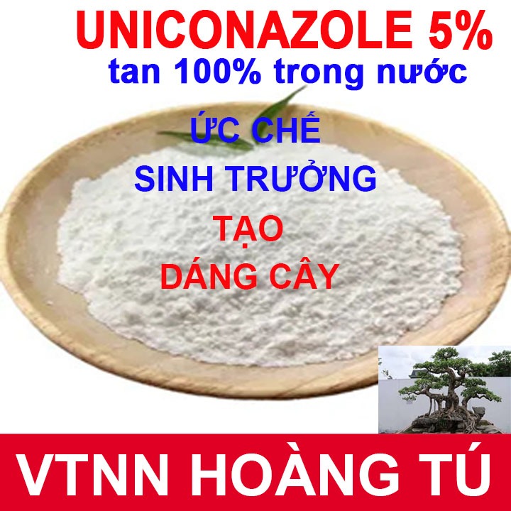Uniconazole 5WP (Ức chế sinh trưởng, tạo dáng cây) gói 100g | Shopee ...