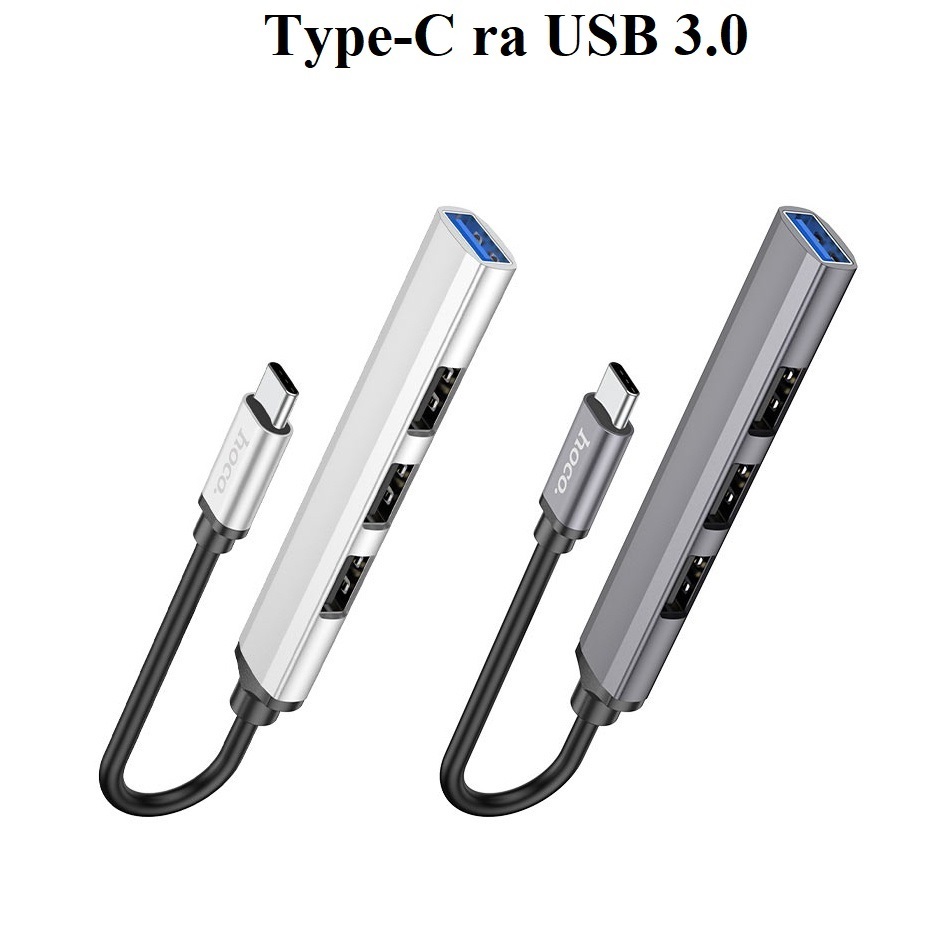Hub chia cổng USB Type-C ra 1 cổng USB 3.0 + 3 cổng USB 2.0 Hoco HB26 ...