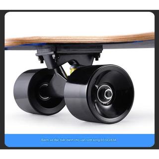 Ván Trượt Thi Đấu Mặt Nhám S7 Trục Lò Xo Xoắn Xoay 110 Độ, Bánh Xe Cao Su Phát Sáng Đại Nam Sport