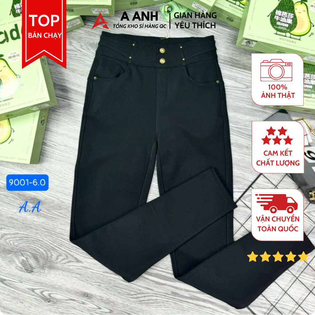 Quần Bơ Lót Nỉ Mới 9001# Chất Quần Co Dãn đanh , đẹp, ko bai, ko xù giặt máy thoải mái, lót trong mềm, mịn ko cộm cứng