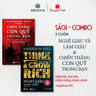 Sách: Combo 2 Cuốn Nghĩ Giàu Làm Giàu + Chiến Thắng Con Quỷ Trong Bạn (Napoleon Hill) - SBOOKS
