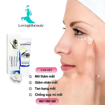 Giảm thâm mắt Klirvin kem dưỡng vùng quanh mắt giảm quầng thâm mắt kem tan bọng mắt chống thâm mắt
