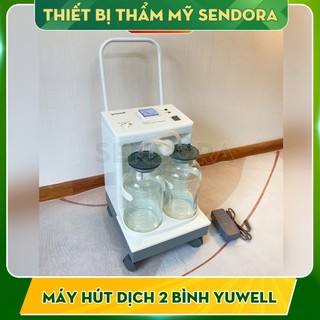 Máy hút dịch 2 bình YUWELL 7A-23D 20L sử dụng cho phòng khám, Máy hút dịch mũi 2 bình YUWELL