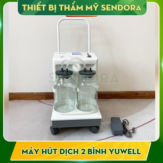 Máy hút dịch 2 bình YUWELL 7A-23D 20L sử dụng cho phòng khám, Máy hút dịch mũi 2 bình YUWELL