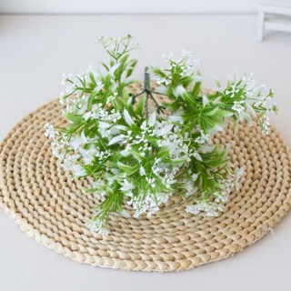 Cành Giả- Cành Điểm Hạt Gạo 32cm 7 Nhánh Trang Trí Nhà Cửa, Decor Lọ Hoa Siêu Xinh