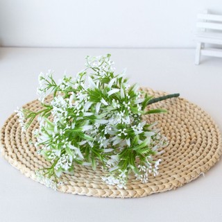 Cành Giả- Cành Điểm Hạt Gạo 32cm 7 Nhánh Trang Trí Nhà Cửa, Decor Lọ Hoa Siêu Xinh